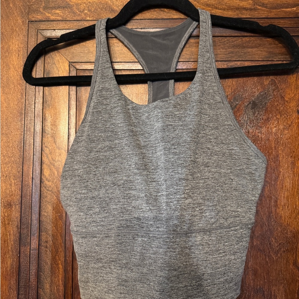 STORI Gray Racerback Tank Top
